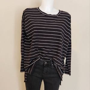 Lou & Grey Striped long sleeve tunic tee